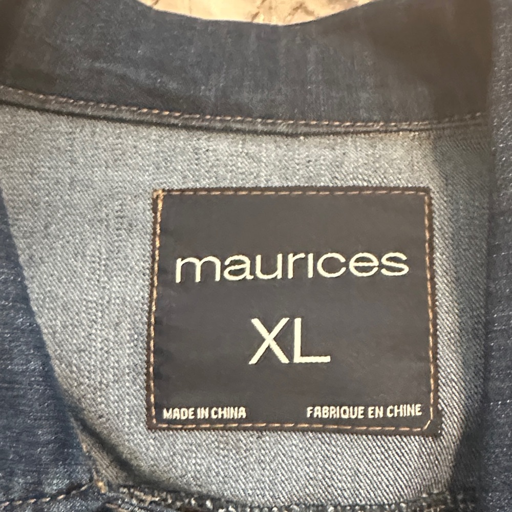 Maurices Dark Indigo Denim Jacket - Button Front - Picture 3 of 5